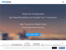 Tablet Screenshot of ethosdata.com